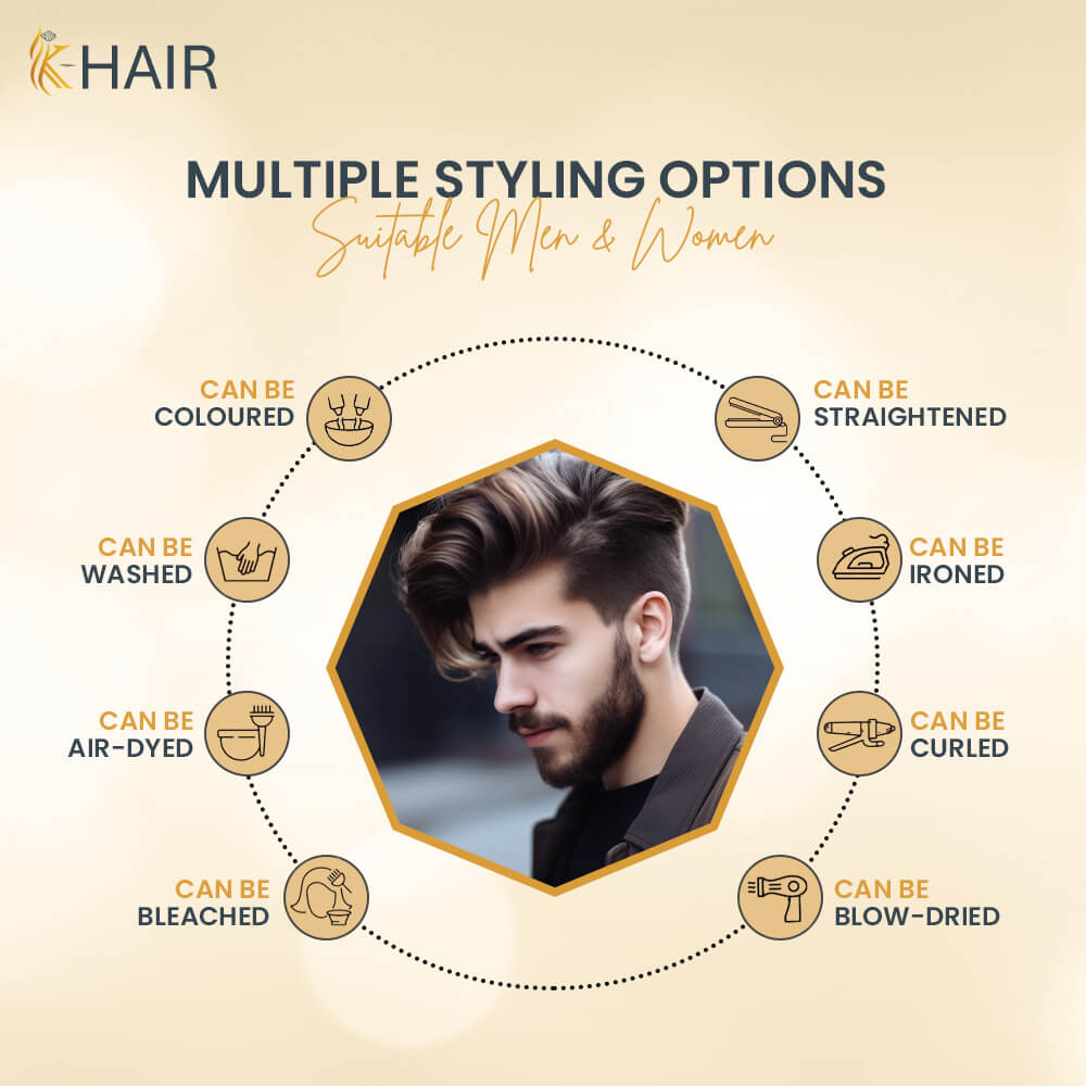 Front Lace Hair Patch for Men