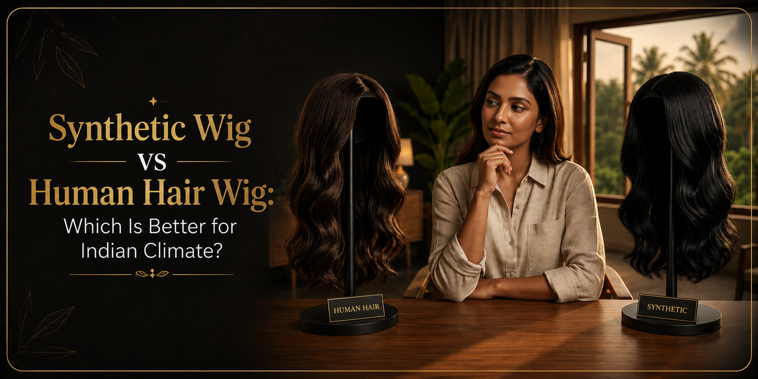 Synthetic Wig vs Human Hair Wig: Which Is Better for Indian Climate?